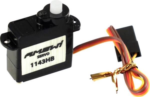 Amewi micro servo AMXRacing 1143HB Analog analogové servo Materiál převodovky: plast