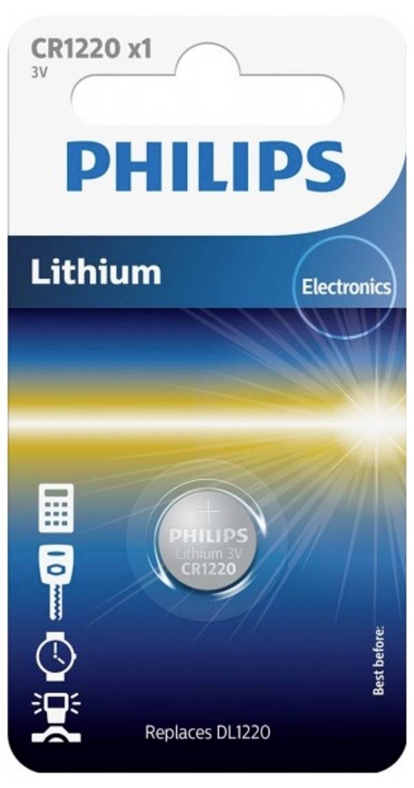 Philips knoflíkový článek CR 1220 3 V 1 ks  lithiová Minicells