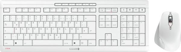 CHERRY Stream Comfort bezdrátový sada klávesnice a myše  německá, QWERTZ bílá