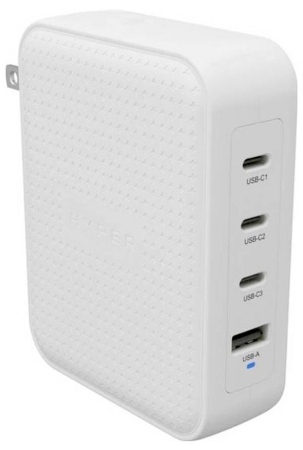 Targus HyperJuice 145W USB nabíječka, GaN, 1x USB A , 3x USB-C®, 140 W, Rychlé nabíjení, bílá