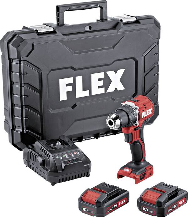 Flex DD 2G 18.0 EC LD/2.5 Set aku vrtací šroubovák, 2.5 Ah, 5 Ah, 8 Ah  vč. 2x aku, 519049