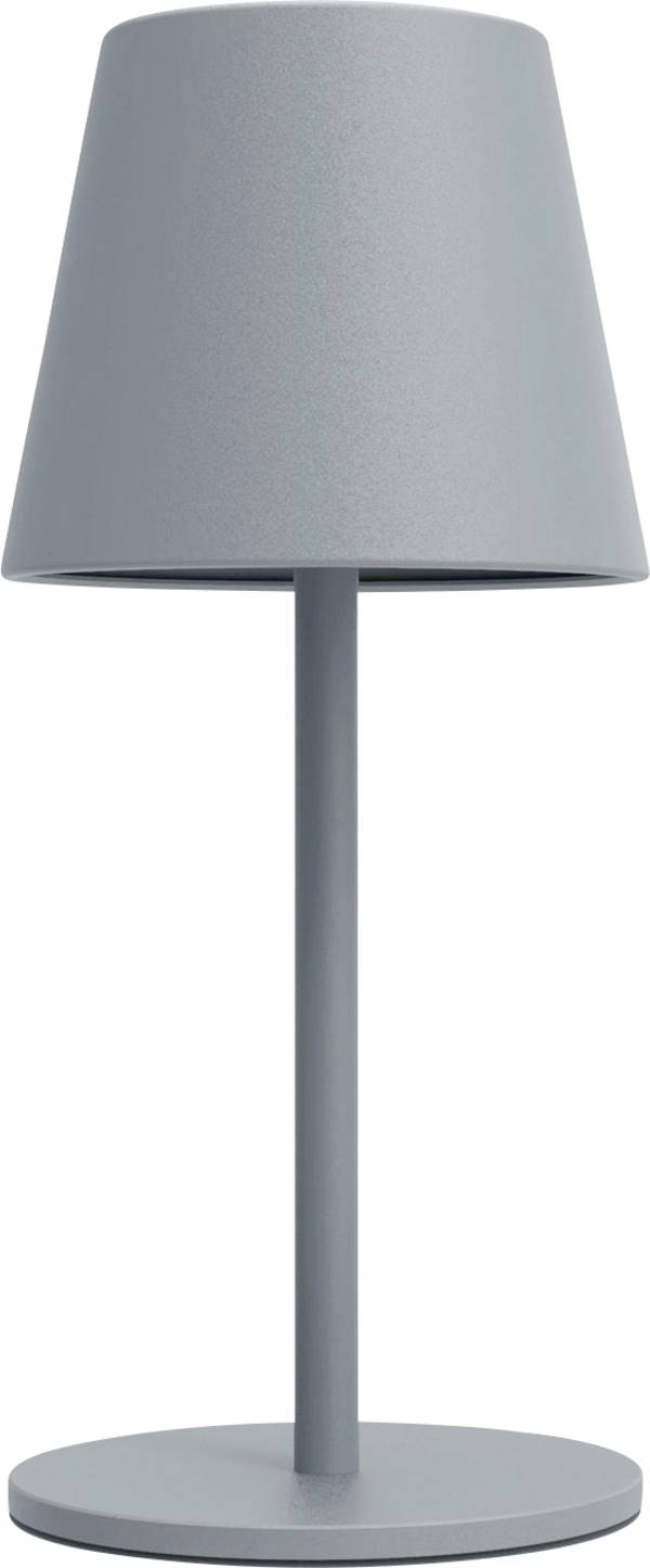 m-e modern-electronics LUNA-80 G 41435 akumulátorová stolní lampa LED pevně vestavěné LED 3 W  šedá