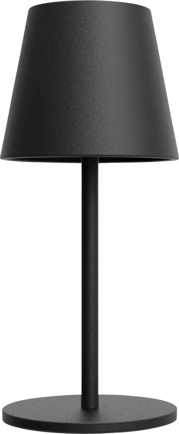 m-e modern-electronics LUNA-80 S 41436 akumulátorová stolní lampa LED pevně vestavěné LED 3 W  černá