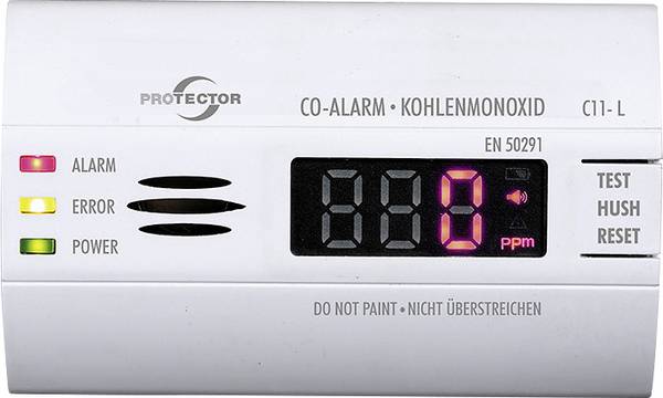 Protector C11-L, 15022 detektor oxidu uhelnatého  na baterii, detekce oxidu uhelnatého (CO)