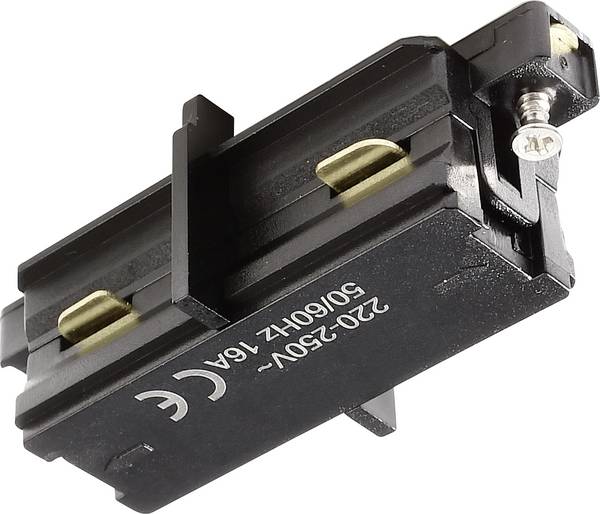 Deko Light 720015 D One vysokonapěť. komponent lištových systémů  rovná spojka   černá