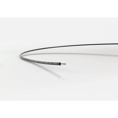 Detailní pohled na tenký černý kabel na bílém pozadí. Viditelný text na kabelu: „UL AWM 3135".