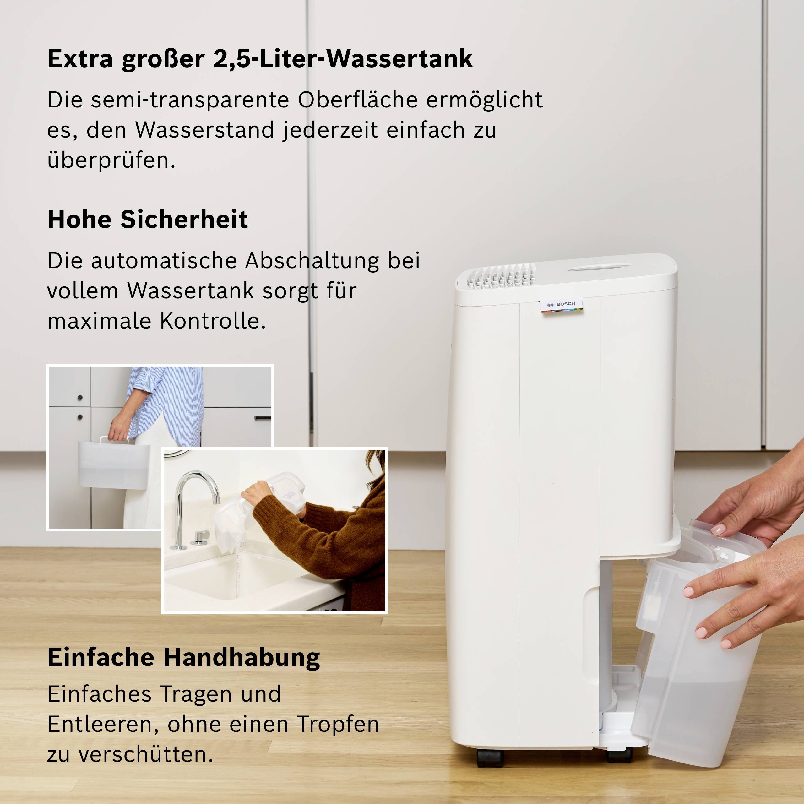 Bosch Home Comfort Dry 1000 odvlhčovač vzduchu, 7733703556, 40 m³, bílá-9