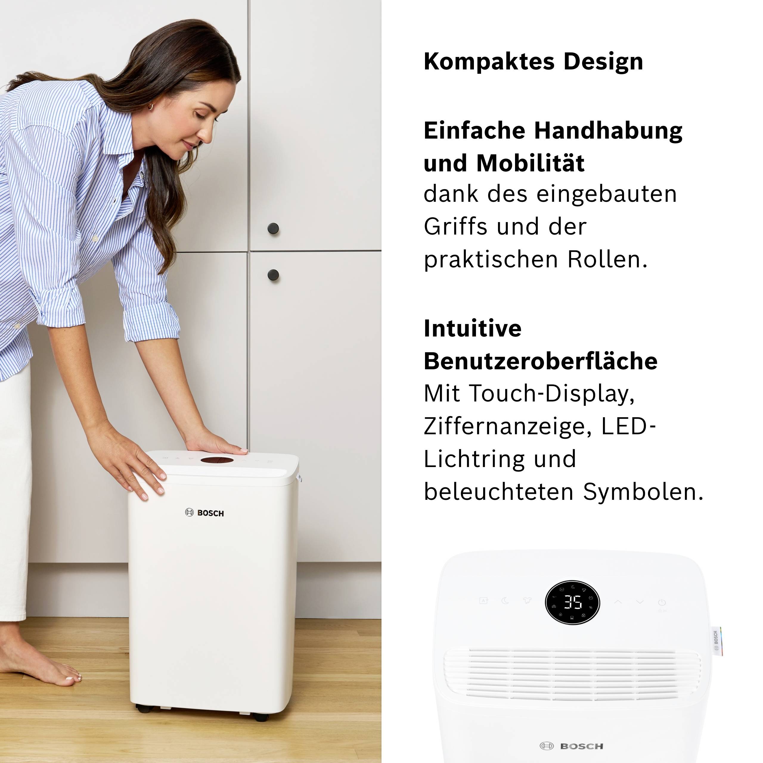 Bosch Home Comfort Dry 1000 odvlhčovač vzduchu, 7733703556, 40 m³, bílá-10