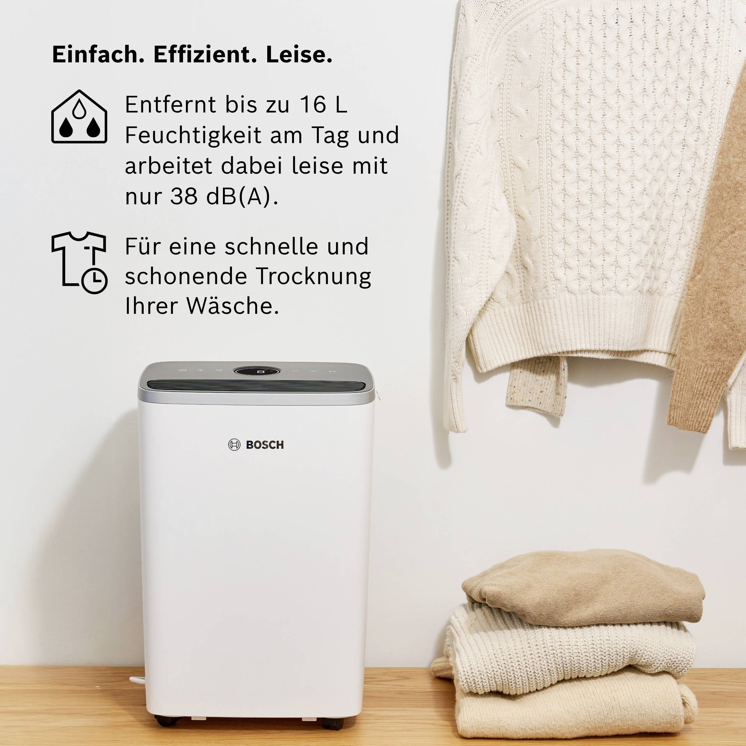Bosch Home Comfort Dry 4000 odvlhčovač vzduchu, 7733703558, 75 m³, bílá-7