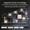 Infografika: Vylepšení pomocí Hue Bridge pro spolehlivé a komplexní ovládání domácnosti. Integrace se SmartThings, Apple Home, Google Home, Alexa.