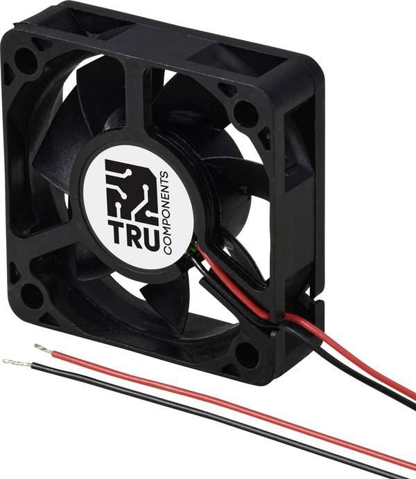 TRU COMPONENTS TC-MX5015-12V0.08A axiální ventilátor, 12 V/DC, 23.4 m³/h, (d x š x v) 50 x 50 x 15 mm, TC-13401708