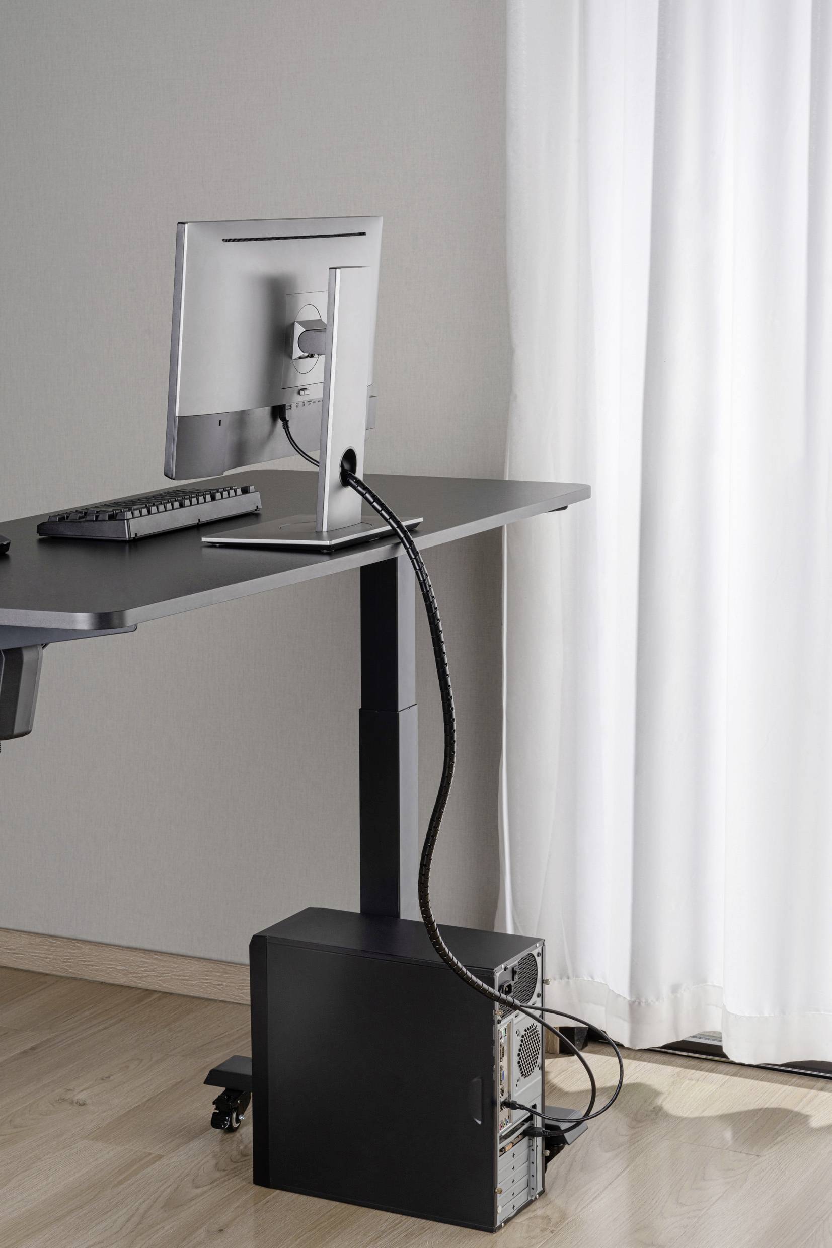 SpeaKa Professional hadice kabelového svazku polyuretan (PE) černá flexibilní (Ø x d) 15 mm x 1 m 1 ks SP-13402964-7