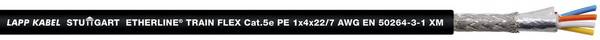 LAPP 2170906/1000 ethernetový síťový kabel ETHERLINE® TRAIN FLEX 2 x 2 x 0.34 mm² černá 1000 m