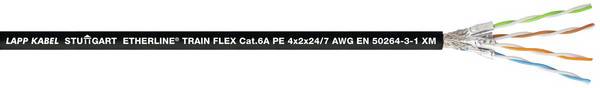LAPP 2170908/500 ethernetový síťový kabel ETHERLINE® TRAIN FLEX 4 x 2 x 0.22 mm² černá 500 m