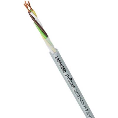 Kabel s otevřenými vodiči v různých barvách, označený štítkem "Lappkabel Stuttgart Unitronic FD P Plus".