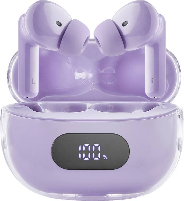 Intenso Buds Plus T313AE lila  Headset do uší (In Ear) Bluetooth® stereo fialová Potlačení hluku  mobil