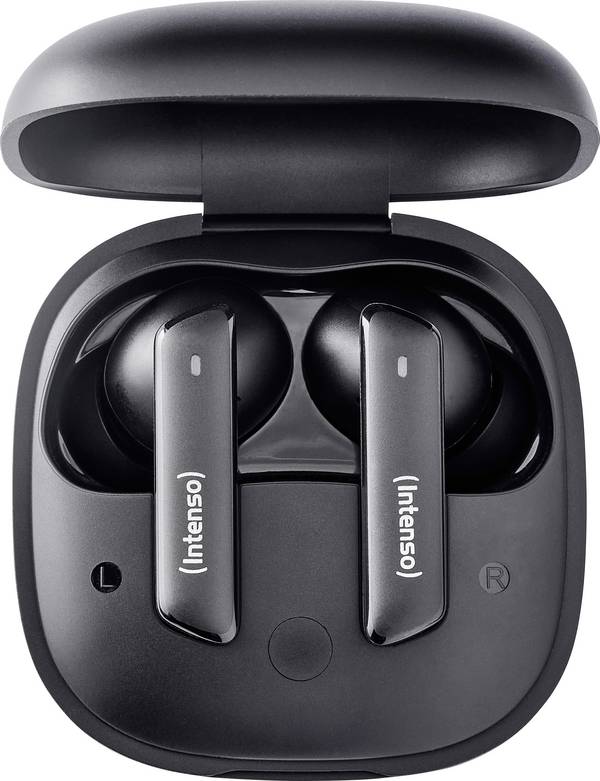 Intenso Buds Pro T500HAE schwarz  špuntová sluchátka (In Ear) Bluetooth®  černá Potlačení hluku odolná vůči vodě mobil