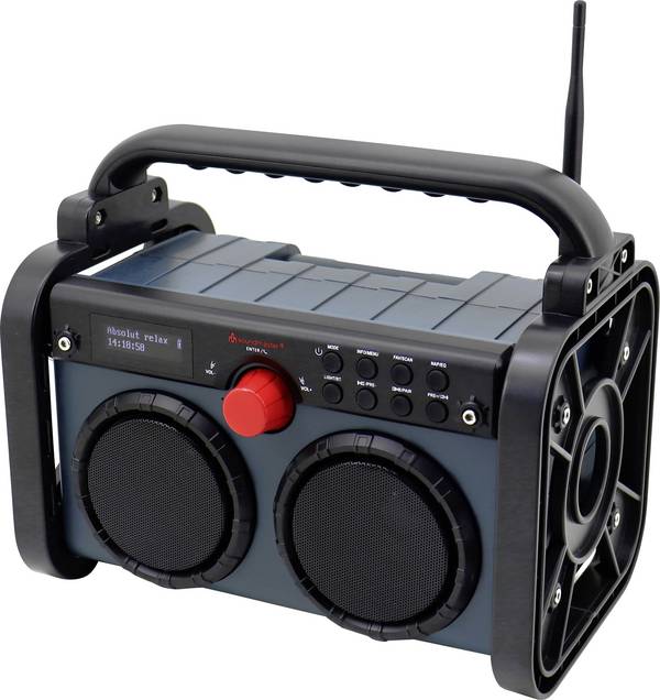 soundmaster DAB85BL DAB85BL odolné rádio, DAB+, FM, AUX, DAB+, FM, modrá, černá
