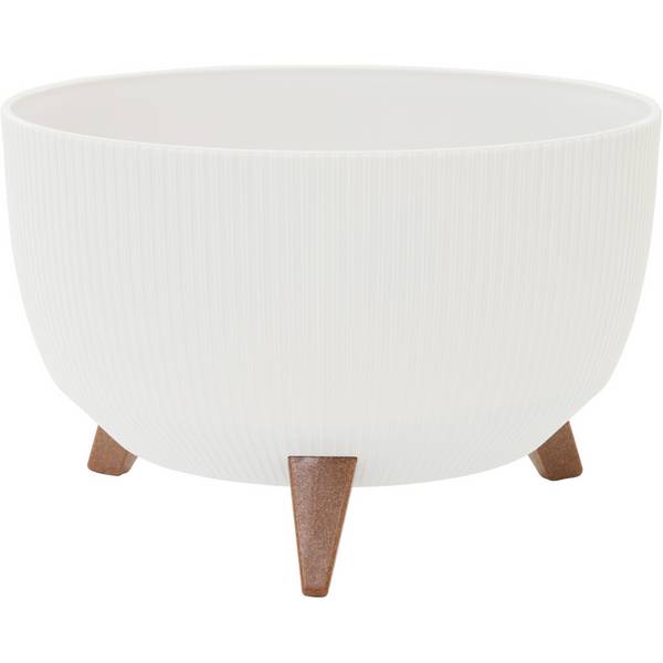 Siena Garden OSLO STRIPE LA960-05 Nádoba na rostliny polypropylen bílá