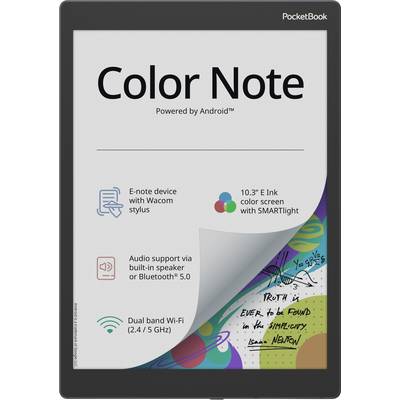 E-inkový tablet 'Color Note' s 10,3" displejem, založený na Androidu. Včetně stylusu Wacom, podpory audia a duálního Wi-Fi pásma.