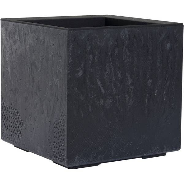 Siena Garden FARO STONE LA935-70 Box na rostliny polypropylen betonová optika , černá