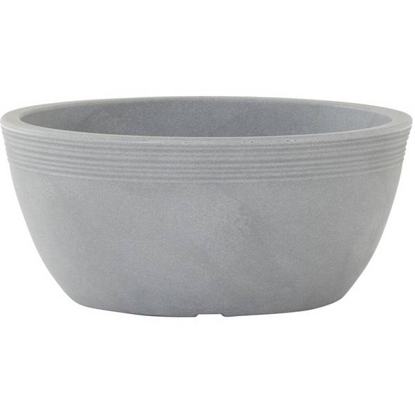 Siena Garden MALAGA 55-48-51-GA Mísa na rostliny polyetylén šedá