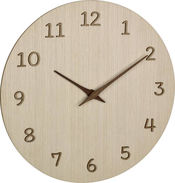 TFA Dostmann 60.3072.01 Quartz nástěnné hodiny 29.8 cm x 4.1 cm x 29.8 cm , dřevo (světlé)