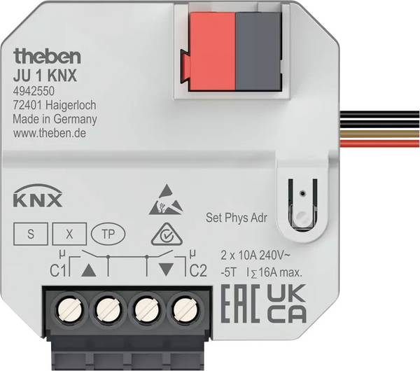 Theben KNX 4942550 ovládání žaluzií    JU 1 KNX
