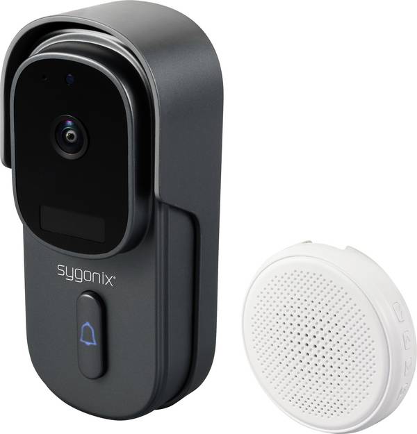 Sygonix  Wi-Fi, bezdrátový domovní IP/video telefon šedá, bílá, SY-6721066