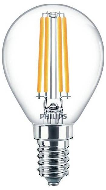 Philips 34756400 žárovka Energetická třída (EEK2021) E (A - G) E14 klasická žárovka 6.5 W teplá bílá (Ø x d) 45 mm x 80 