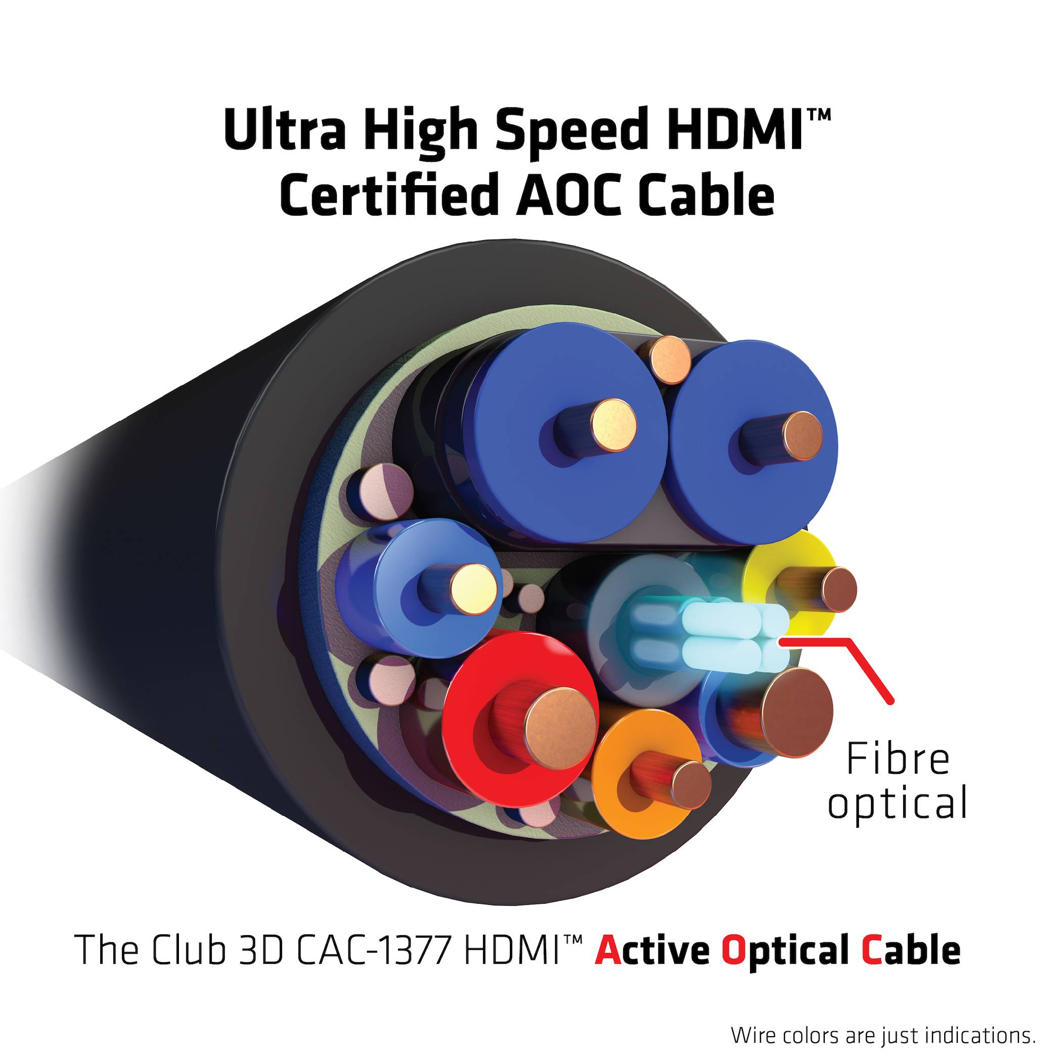 club3D HDMI kabel USB-C ® zástrčka 15 m černá CAC-1377 AOC (aktivní optický kabel) HDMI kabel-5