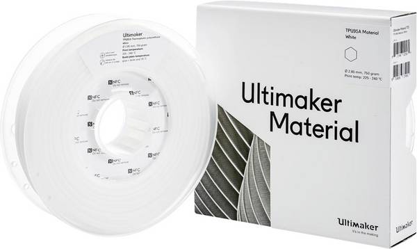 UltiMaker PMUM-1006-002 TPU95A vlákno pro 3D tiskárny TPU  2.85 mm 700 g bílá  1 ks