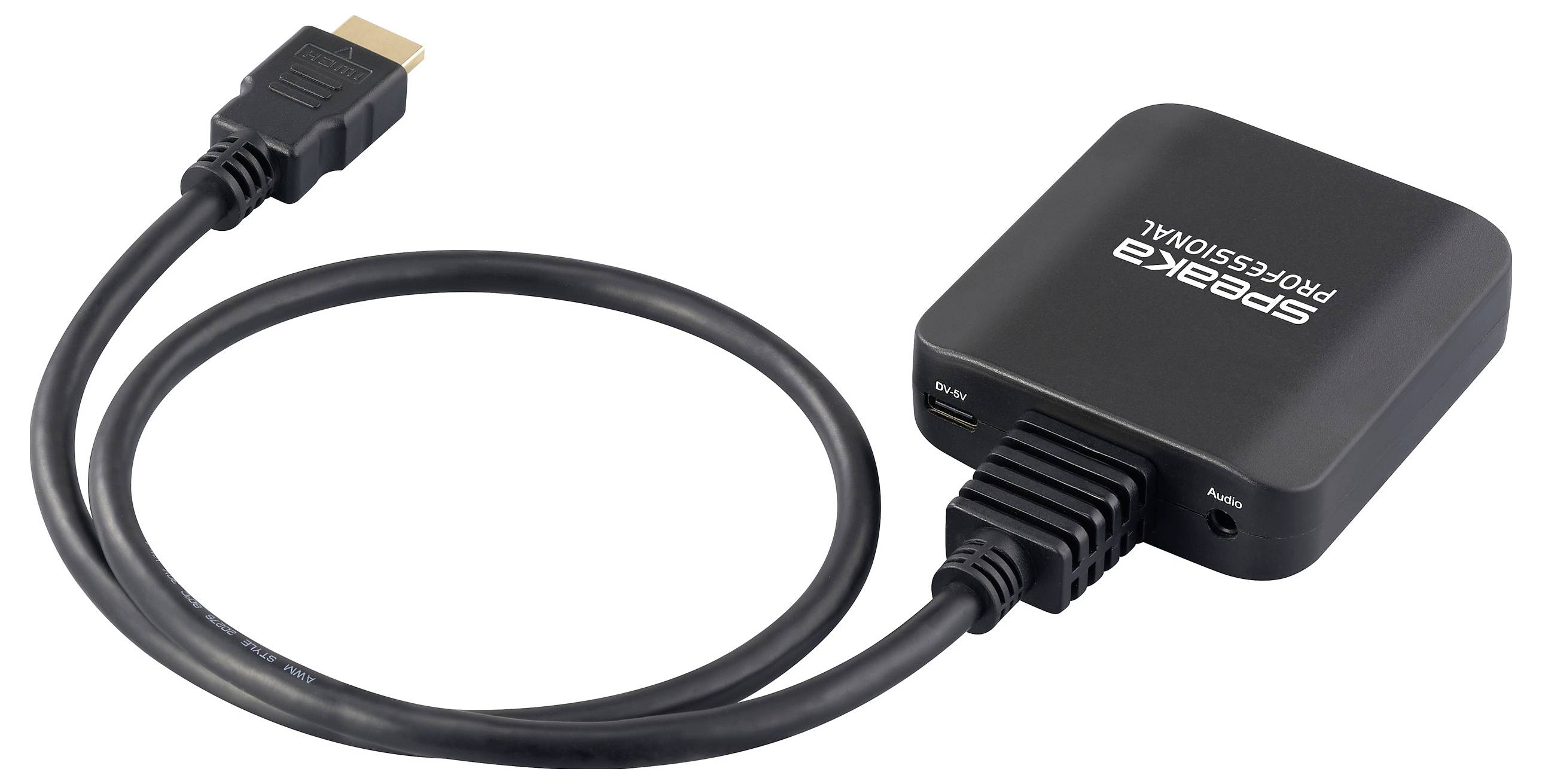 USB HDMI videozáznamová karta pro zachycení video a audio signálů přes HDMI. Konektor viditelný, černé barvy.