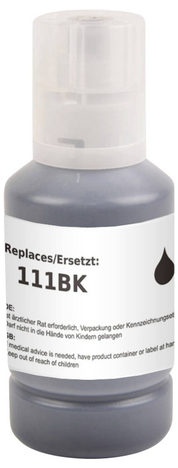 Renkforce Ink refill náhradní Epson 111, T03M1 kompatibilní  černá 140 ml RF-EINK111BK RF-6728544