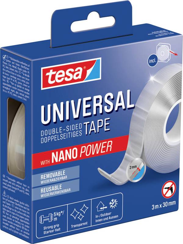 tesa Nano Tape 55810-00000-00 oboustranná lepicí páska  transparentní (d x š) 3 m x 30 mm 1 ks