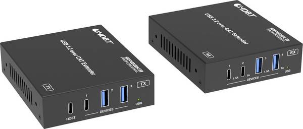 SpeaKa Professional SP-USBE-820 7+1 port KVM prodlužovač lze ovládat prostřednictvím PC  černá