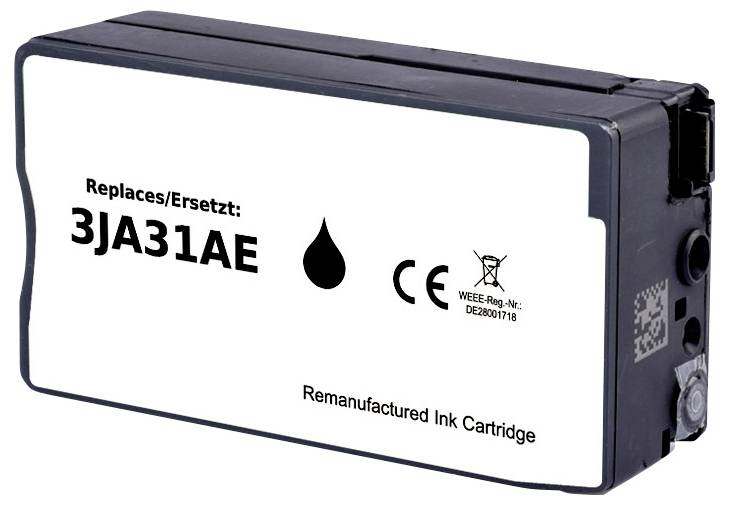 Renovovaná inkoustová kazeta, nahrazuje 3JA31AE, certifikováno CE.