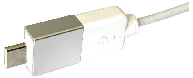 Matias FK302-DE Tactile Pro USB klávesnice německá, QWERTZ, Macintosh bílá USB hub, odnímatelný kabel-6