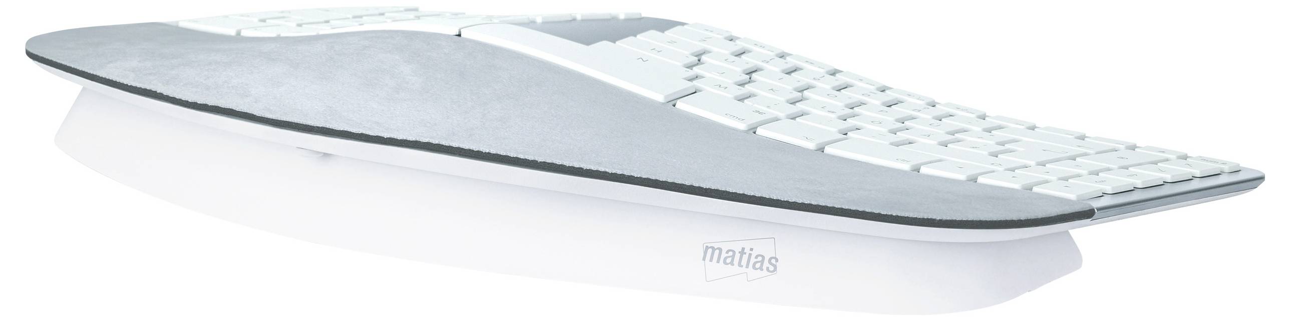 Matias FK413D-DE Sculpted Ergonomic Rechargeable Keyboard for Mac bezdrátový klávesnice německá, QWERTZ, Macintosh stříb-1
