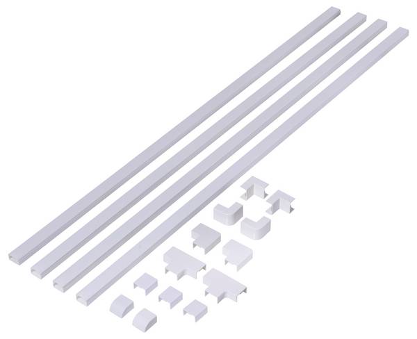 Sygonix SY-6737520 kabelová lišta spojovací kus (d x š x v) 1000 x 24 x 15 mm 1 sada bílá