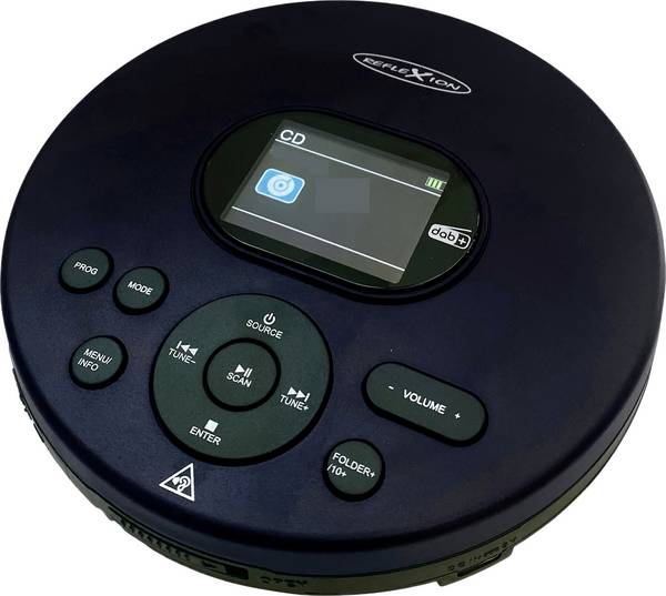 Reflexion PCD540DAB/BK přenosný CD přehrávač Discman CD, CD-R, CD-RW, MP3  černá