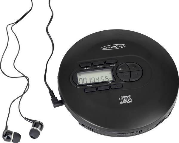 Reflexion PCD520MF/BK přenosný CD přehrávač Discman CD, CD-R, CD-RW, MP3  černá