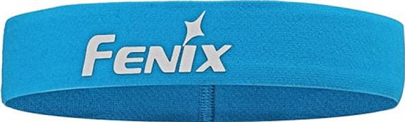 Modrá čelenka se slovem "Fenix" a bílým logem hvězdy na přední straně.