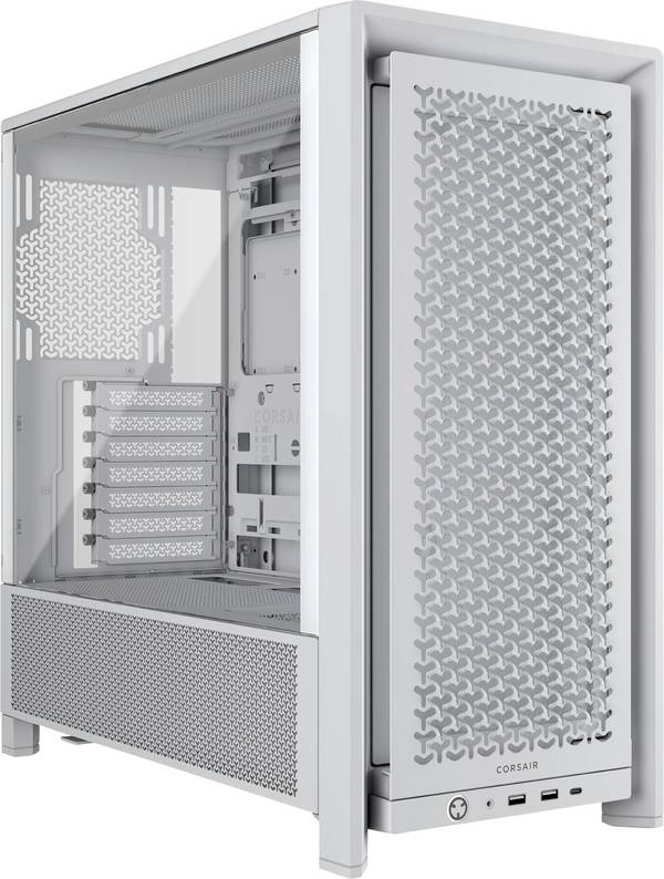 Corsair FRAME 4000D RS midi tower PC skříň  bílá prachový filtr