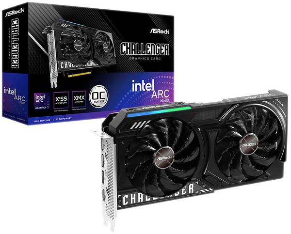 ASRock grafická karta Intel Arc™ B580 Arc B580  12 GB GDDR6-RAM    DisplayPort, HDMI™