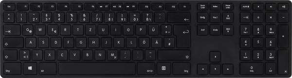 Matias FK416PCDCBB-DE Wireless USB-C® Keyboard bezdrátový klávesnice německá, QWERTZ černá