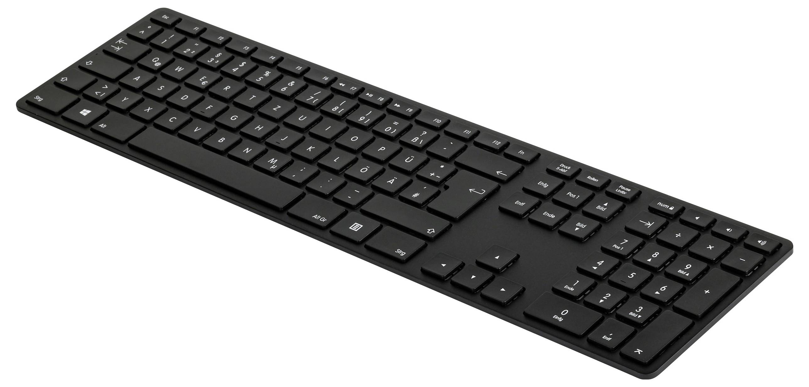 Matias FK418PCDCBB-DE Wireless USB-C® Aluminum Keyboard bezdrátový klávesnice německá, QWERTZ černá-3