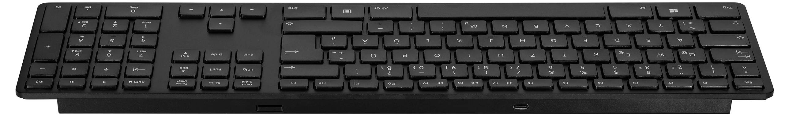 Matias FK418PCDCBB-DE Wireless USB-C® Aluminum Keyboard bezdrátový klávesnice německá, QWERTZ černá-4