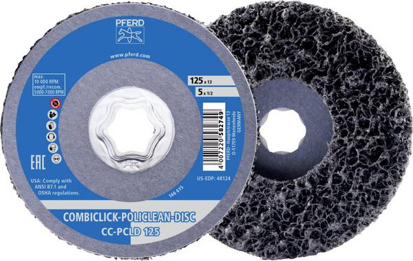 PFERD TOOLS 44692274 PFERD COMBICLICK POLICLEAN PCLD čisticí plsť Ø 125x13 mm pro hrubé čištění 125 mm 5 ks