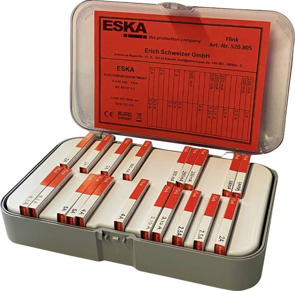 ESKA  520805    nabídka pojistek        F rychlá  Množství 200 ks  Package